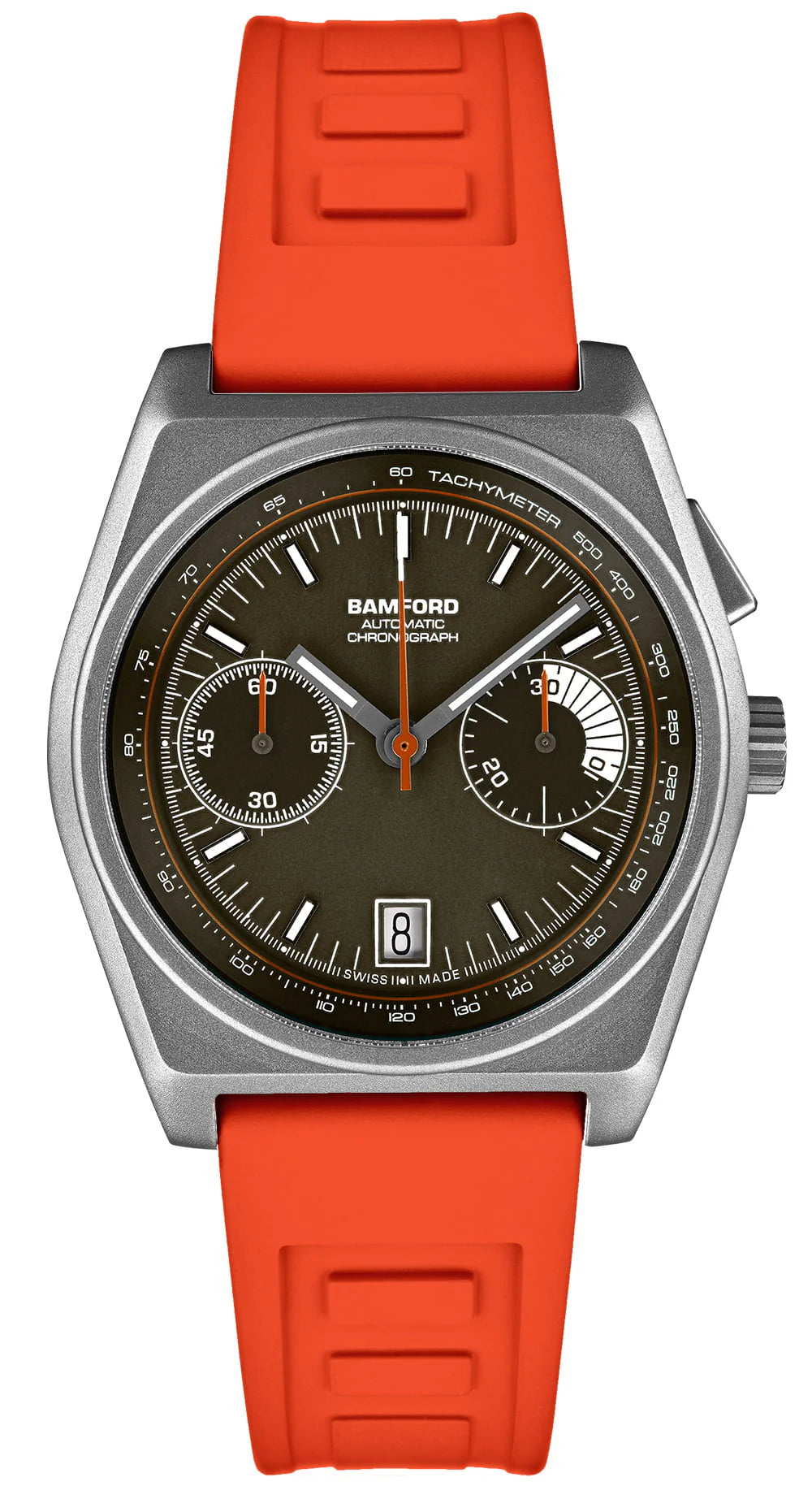 BamfordTitaniumB347BrownandFlameOrangeWatch