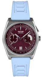 Bamford Titanium B347 Claret and White Watch