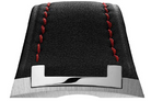 Czapek Strap Antarctique Passage de Drake Leather Black Red Stitch