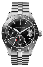 Favre Leuba Deep Raider Power Reserve Watch 00.20310.109.01.200 Black Dial Stainless Steel Watch