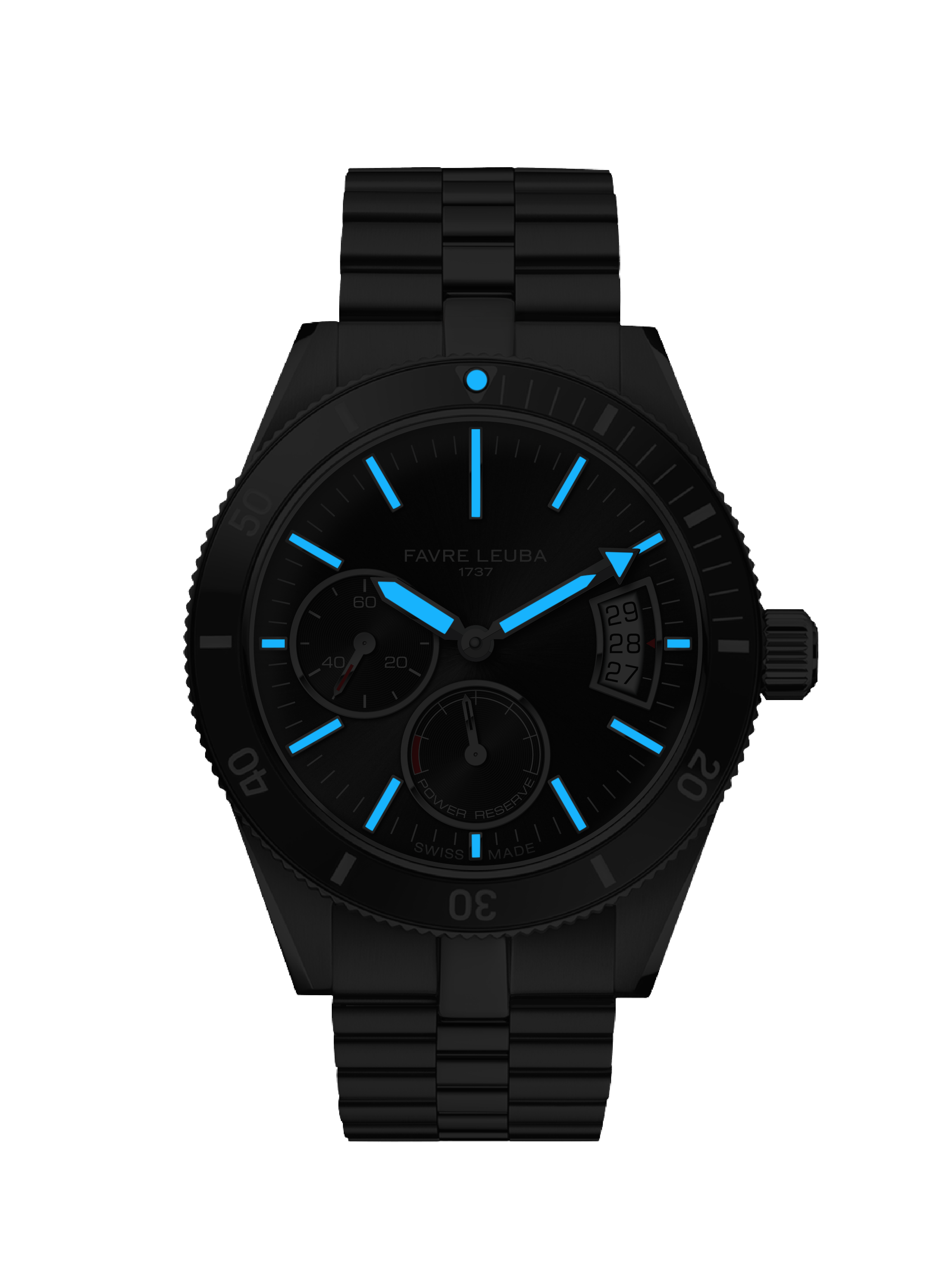 Favre Leuba Deep Raider Power Reserve Watch 00.20310.109.01.200 Product Hero Shot