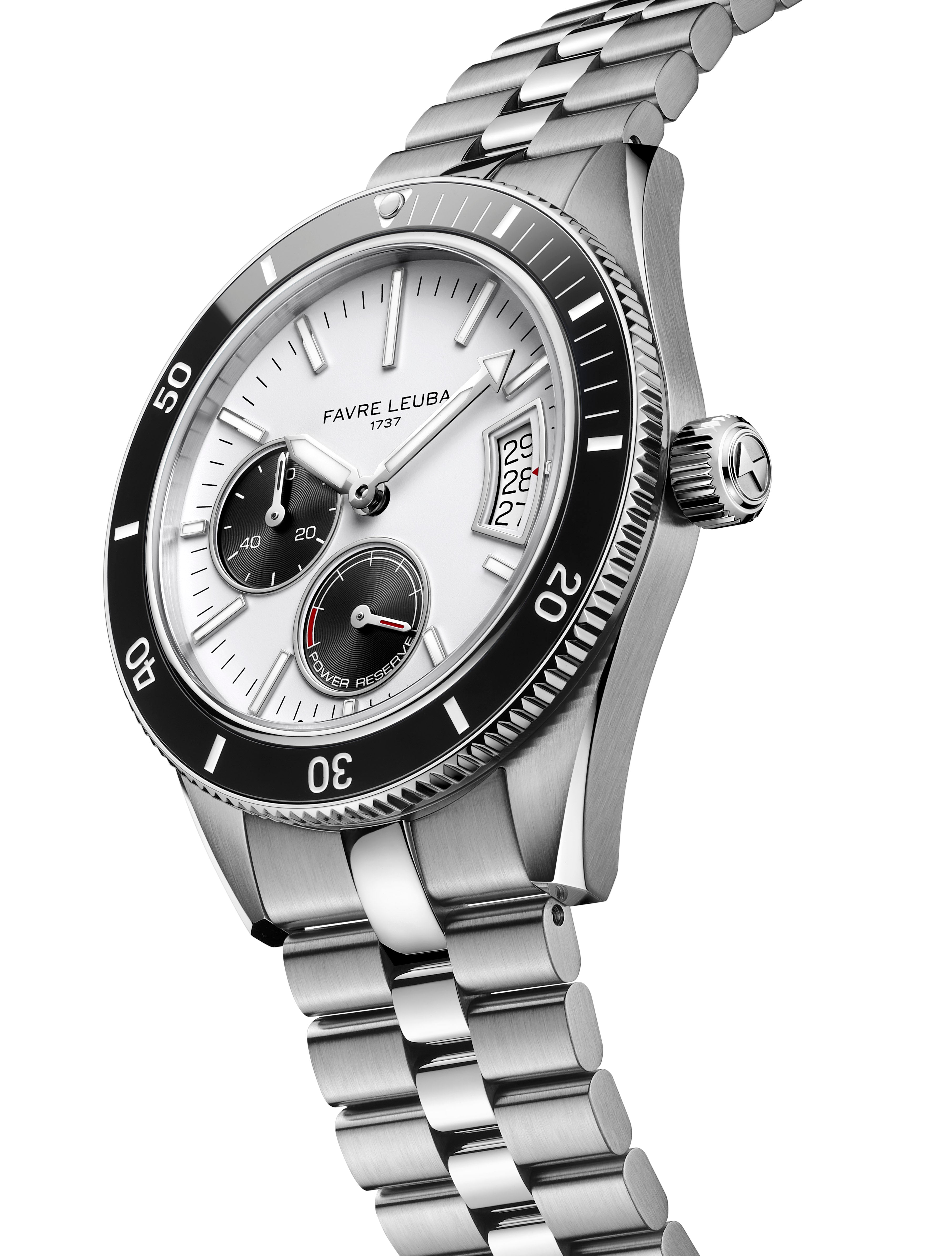 Favre Leuba Deep Raider Power Reserve Watch 00.20310.109.13.200 Angled Render