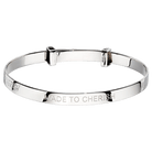 Little Star Sterling Silver Cherish Baby Bangle LSB0025