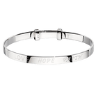 Little Star Sterling Silver Faith Baby Bangle LSB0026