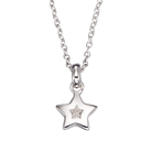 Little Star Kirsty Sterling Silver Diamond Star Necklace LSN0009