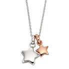 Little Star Suki Sterling Silver Double Star Necklace LSN0120