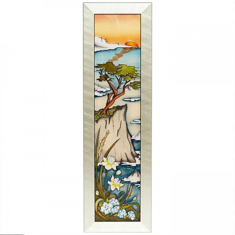  Moorcroft Numbered Edition Lone Highway Plaque, MCR-021.