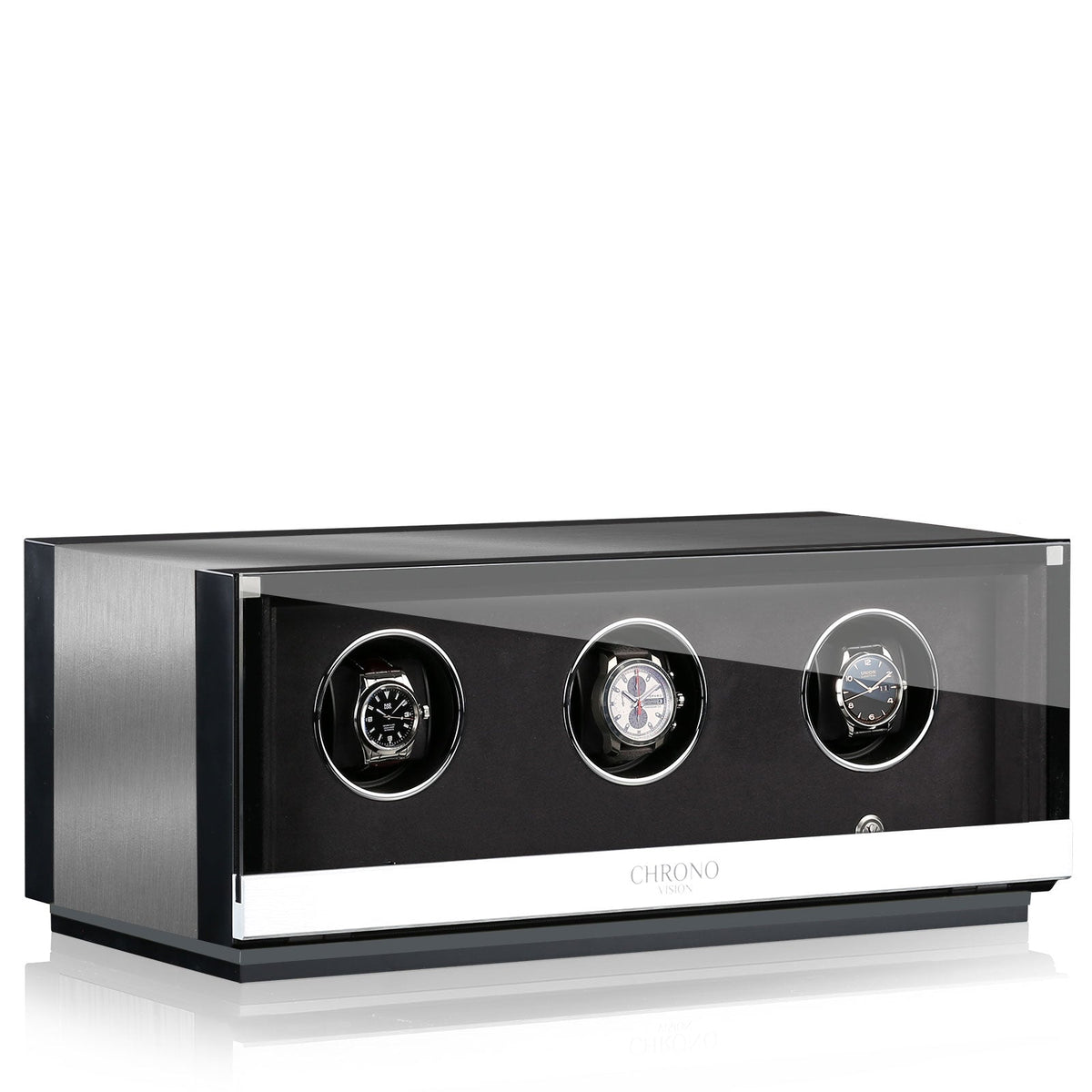 Chronovision Watch Winder Ambiance III Alu Black Silk 70050-150.30.10