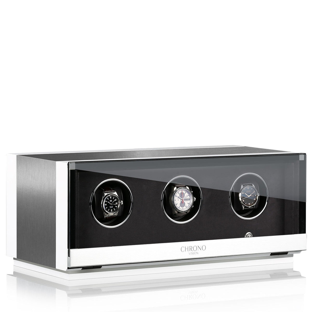 Chronovision Watch Winder Ambiance III Alu White Silk 70050-150.30.12