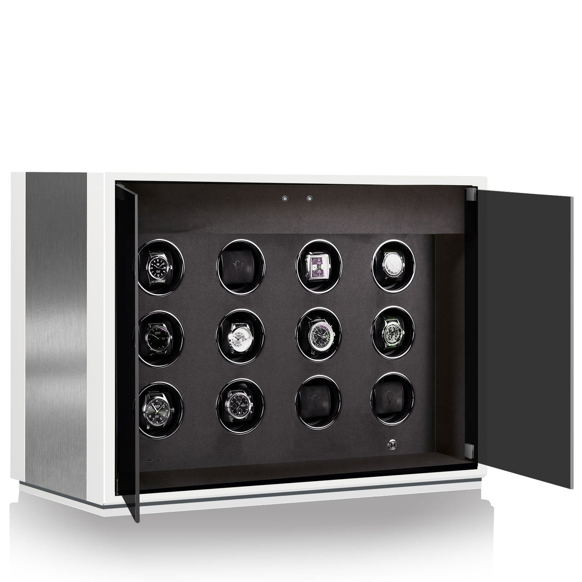 Chronovision Watch Winder Ambiance XII Alu White Silk 70050-154.30.12