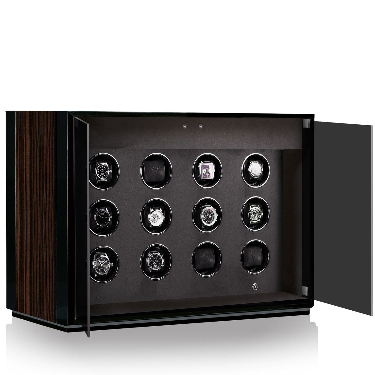 Chronovision Watch Winder Ambiance XII Ebony Silk Black Silk 70050-154.18.10