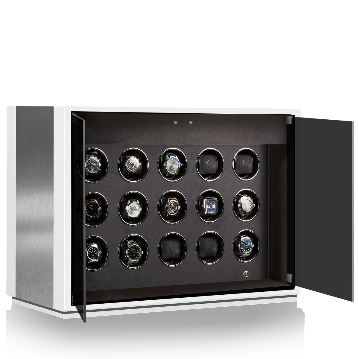 Chronovision Watch Winder Ambiance XV Alu White Silk 70050-155.30.12