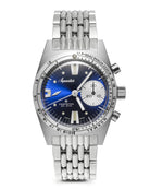 Aquastar Deepstar 39mm Chronograph Blue Ray Watch Steel DS39-BOR BR Image 1