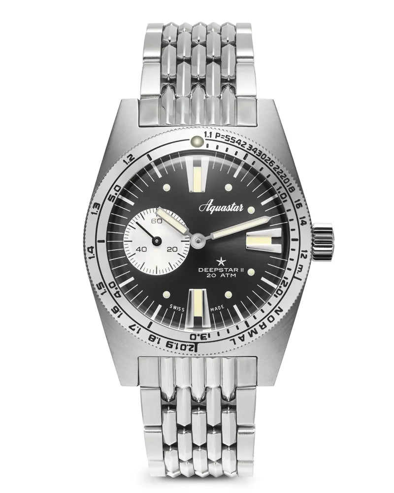 Aquastar Deepstar II Steel Grey Watch DS2-BOR-GREY Image 1