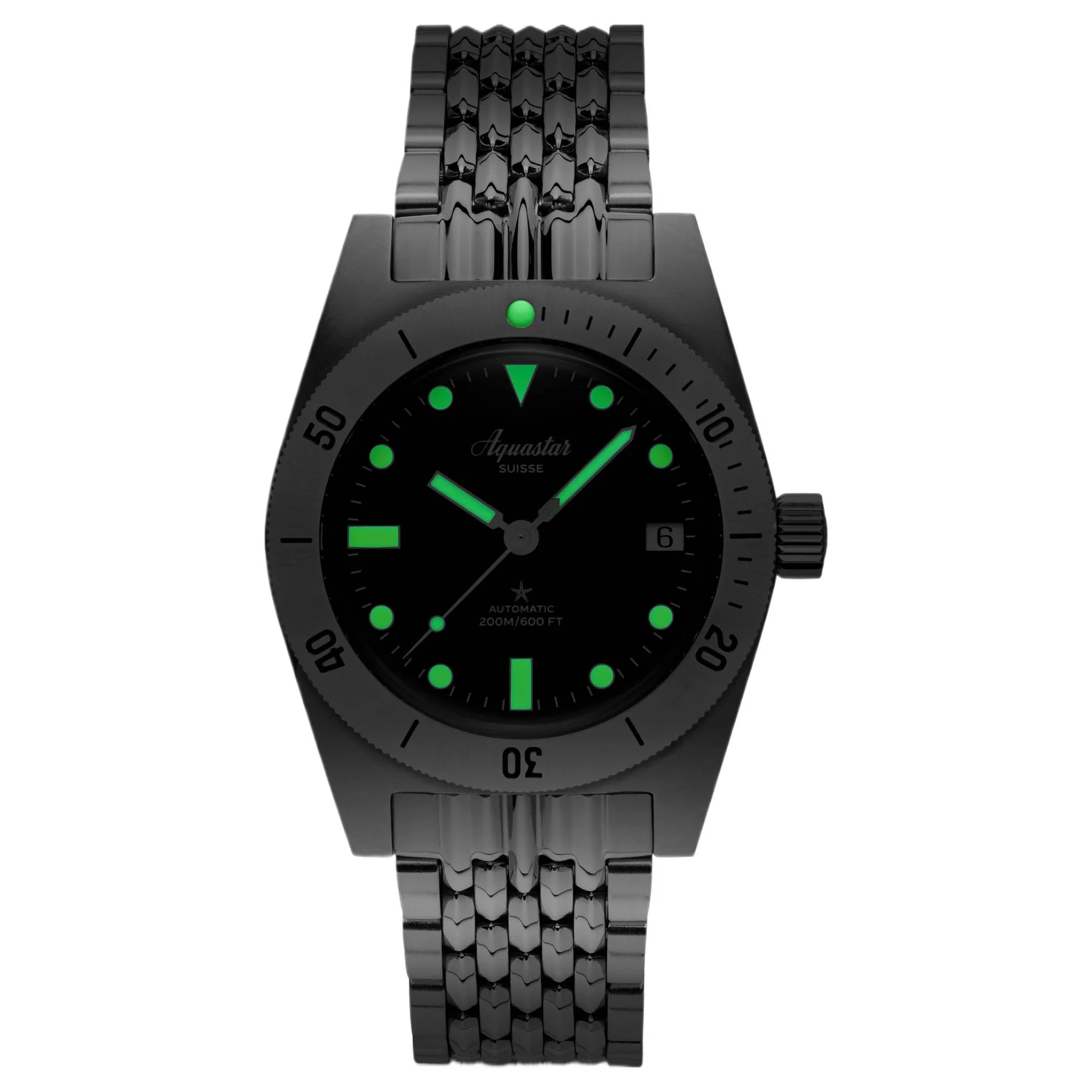 Aquastar Model 60 Re-Edition MK II Watch M60-MKII-BLACK Image 3
