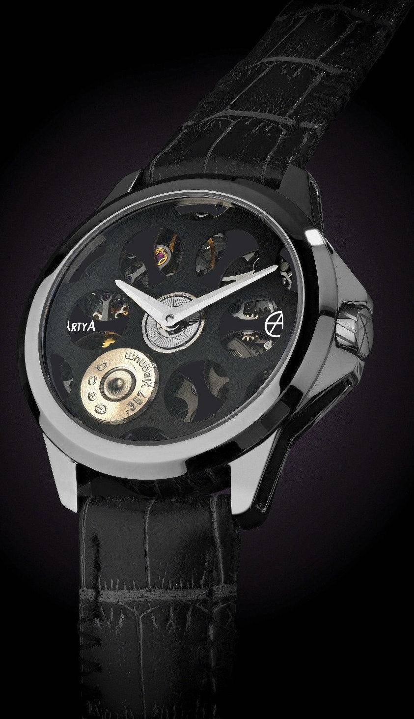 ArtyA Son of a Gun Russian Roulette Desert Eagle Black Limited Edition Watch Russian Roulette Desert Eagle Black Image 1