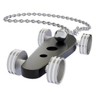 B.R.M. Key Chain Bolides by B.R.M Black w White Wheel Support Chain Black w White Wheel Support Chain Image 1