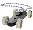 B.R.M. Key Chain Bolides by B.R.M Black w Yellow Wheel Support Chain Black w Yellow Wheel Support Chain Image 1