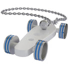B.R.M. Key Chain Bolides by B.R.M White w French Blue Wheel Support Chain White w French Blue Wheel Support Chain Image 1