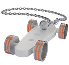 B.R.M. Key Chain Bolides by B.R.M White w Orange Wheel Support Chain White w Orange Wheel Support Chain Image 1
