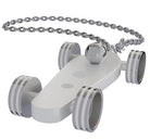 B.R.M. Key Chain Bolides by B.R.M White w White Wheel Support Chain White w White Wheel Support Chain Image 1