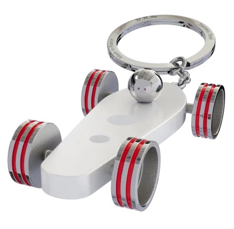 B.R.M. Key Ring Bolides by B.R.M White w Red Wheel Support Ring White w Red Wheel Support Ring Image 1