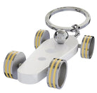 B.R.M. Key Ring Bolides by B.R.M White w Yellow Wheel Support Ring White w Yellow Wheel Support Ring Image 1