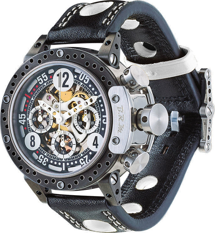 B.R.M. Watch DDF12-44 Skeleton White Hands DDF12-44-SQ-AB Image 1