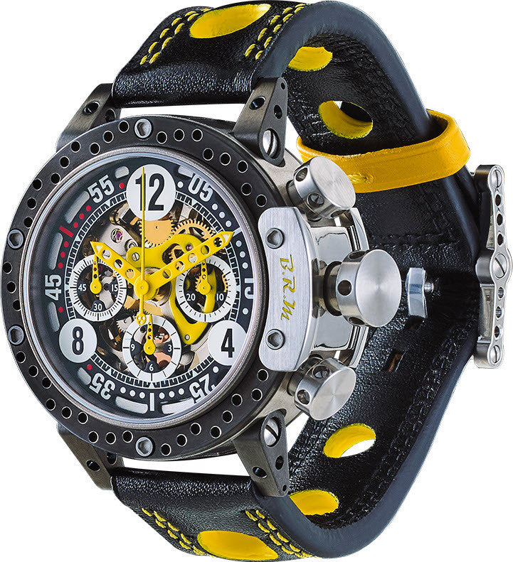 B.R.M. Watch DDF12-44 Skeleton Yellow Hands DDF12-44-SQ-AJ Image 1