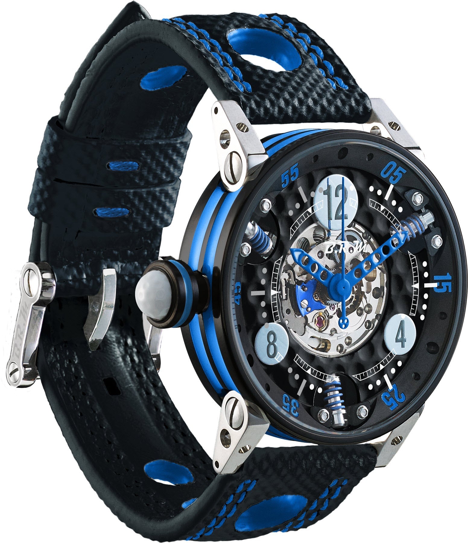 B.R.M Watch Golf Master Ladies Dark Blue Hands GF7-38-SA-N-SQ-ABLF Image 1