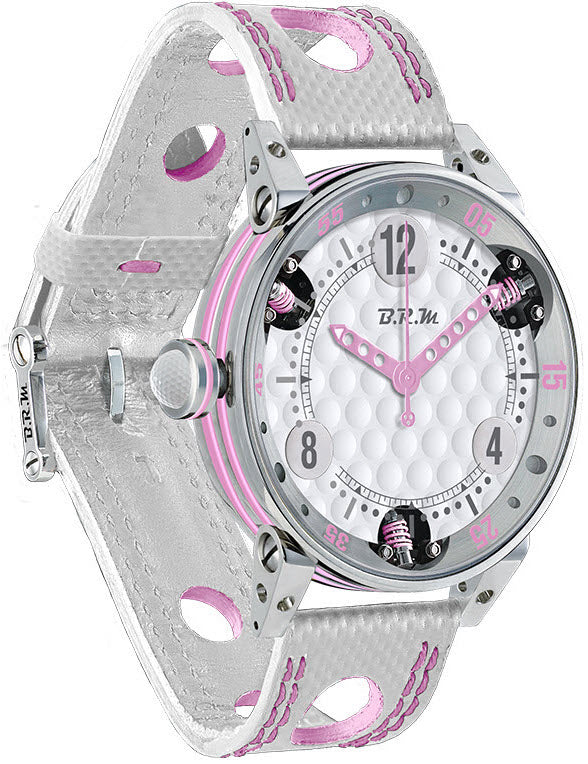 B.R.M Watch Golf Master Ladies Light Pink Hands GF7-38-SA-672 Image 1