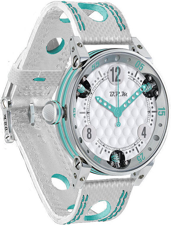 B.R.M Watch Golf Master Ladies Turquoise Hands GF7-38-SA-7472 Image 1