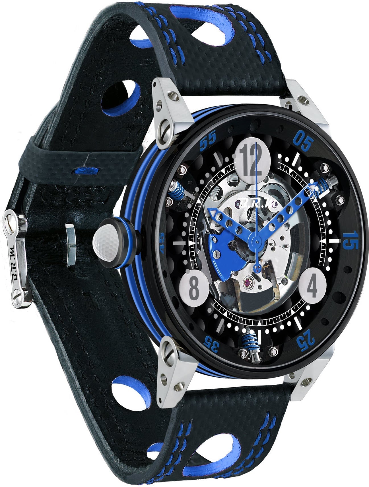 B.R.M Watch Golf Master Mens Dark Blue Hands GF6-44-SA-N-SQ-ABLF Image 1