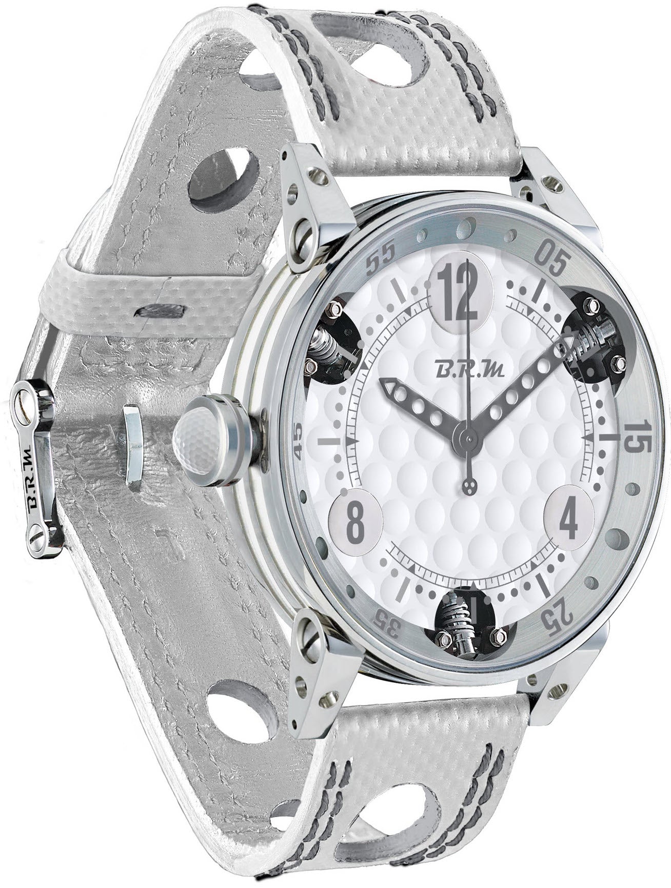 B.R.M Watch Golf Master Mens Grey Hands GF6-44-SA-AG Image 1