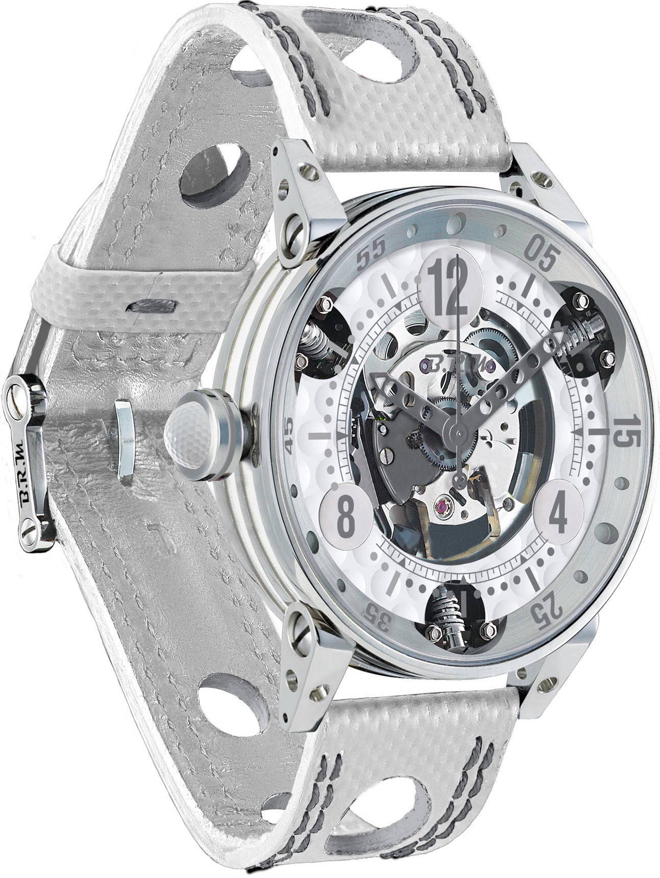 B.R.M Watch Golf Master Mens Grey Hands GF6-44-SA-SQ-AG Image 1