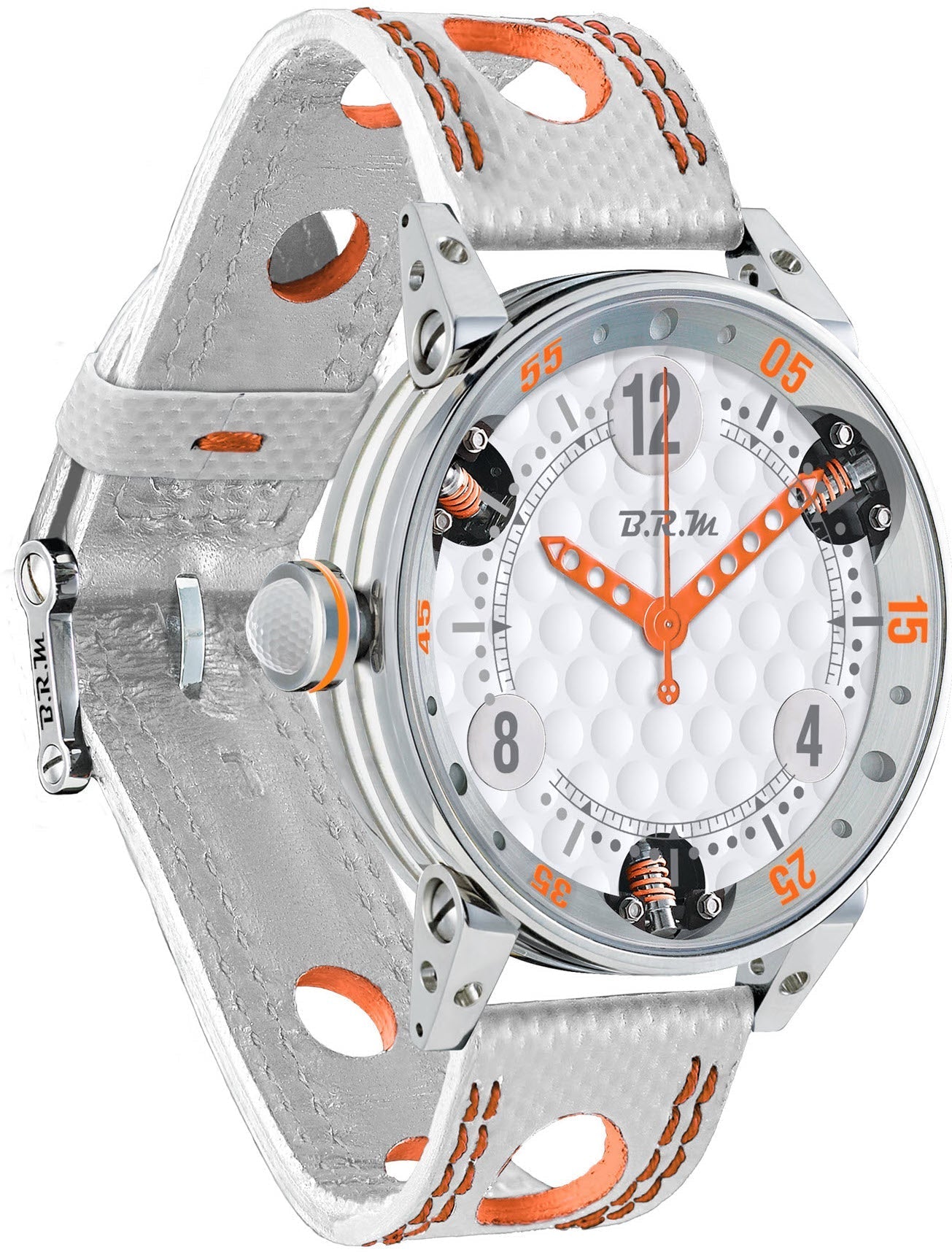 B.R.M Watch Golf Master Mens Orange Hands GF6-44-SA-AO Image 1
