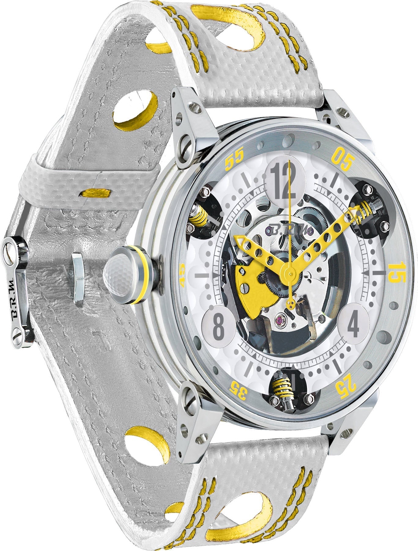 B.R.M Watch Golf Master Mens Yellow Hands GF6-44-SA-SQ-AJ Image 1