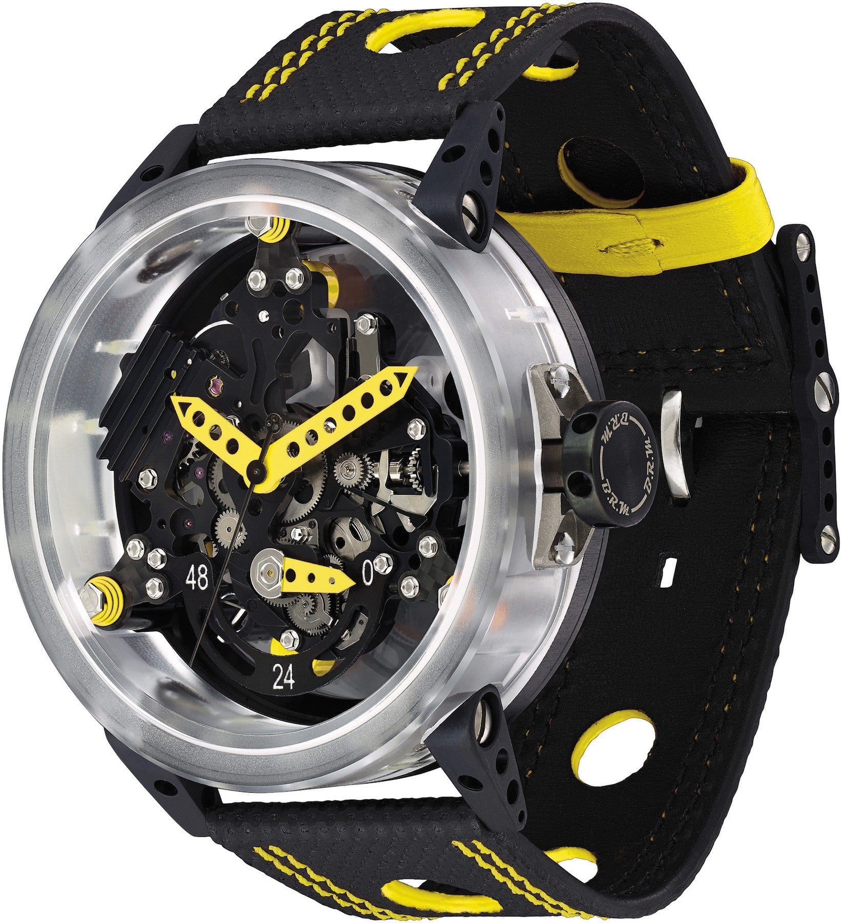 B.R.M. Watch R-50 Makrolon Yellow Hands R-50-MK-AJ Image 1