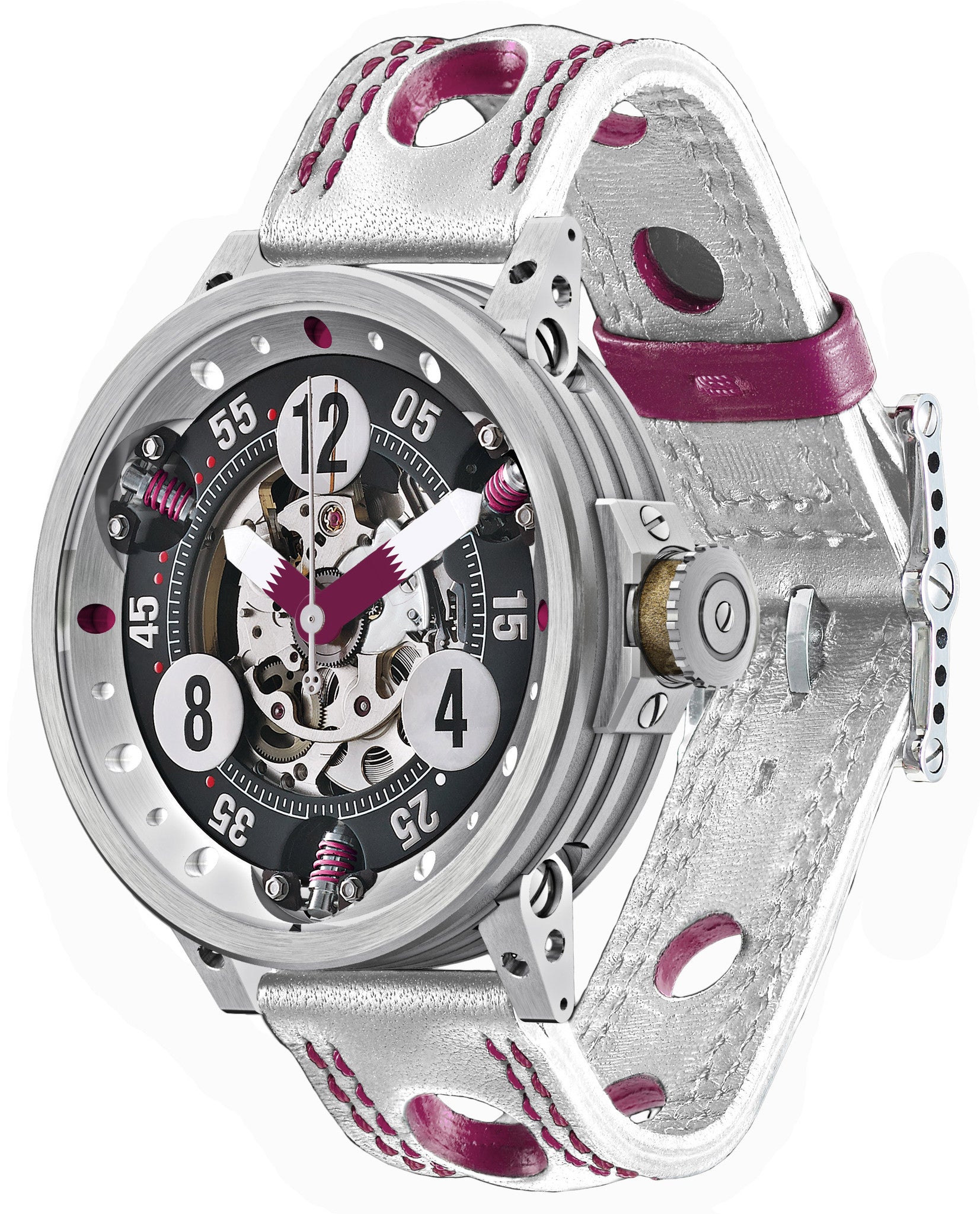 B.R.M. Watch RG-46 Team Qatar RG 46 Team Qatar White Strap Image 1