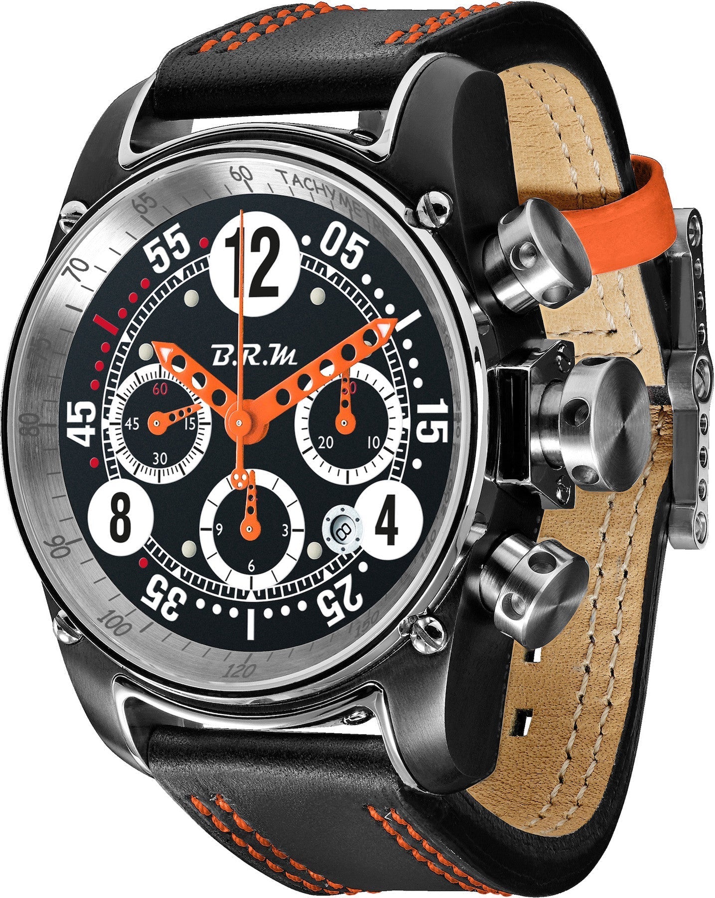 B.R.M Watch T12-44 Drivemaster Orange Hands T12-44-DRIVEMASTER-AO Image 1