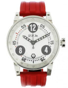 B.R.M Watch V6-44-GTB Black Hands V6-44-GTB-Red Rubber Strap Image 1