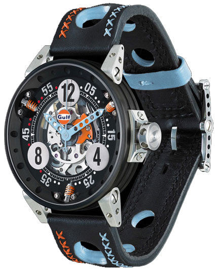 B.R.M Watch V6-44 Gulf Light Blue Hands Limited Edition V6-44-SA-GULF SQ-02 Image 1