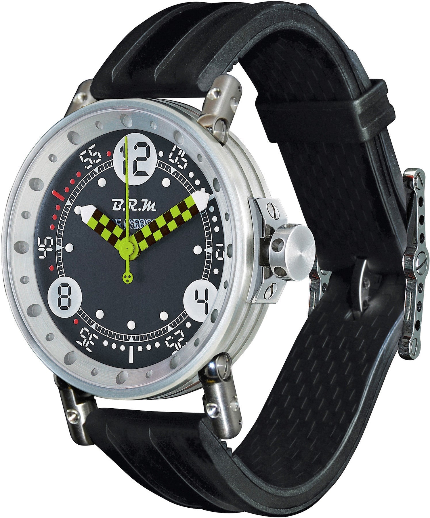 B.R.M Watch V6-44 HB Black And Green Hands V6-44-HB-BG-CN-ADV Image 1