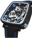 B.R.M. Watches FF39-40 Black Titanium Blue Watch FF39-40-TN-LFN-BLM Image 1