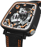 B.R.M. Watches FF39-40 Black Titanium Orange Watch FF39-40-TN-LFN-O Image 1