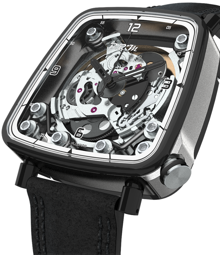 B.R.M. Watches FF39-40 Grey Titanium Black PVD Watch FF39-40-TG-LFN-N Image 1