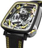 B.R.M. Watches FF39-40 Grey Titanium Black PVD Yellow Watch FF39-40-TG-LFN-J Image 1