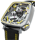 B.R.M. Watches FF39-40 Grey Titanium Yellow Watch FF39-40-TG-LFG-J Image 1