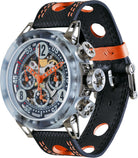 B.R.M. Watches MK-44 Orange Hands Watch MK-44-AO Image 1