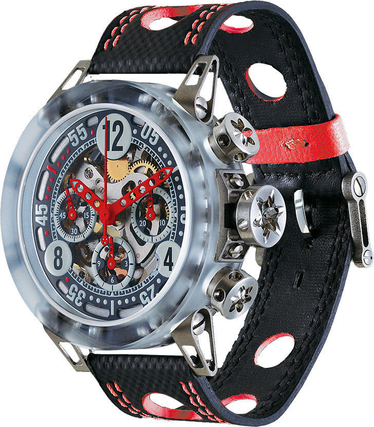 B.R.M. Watches MK-44 Red Hands Watch MK-44-AR Image 1